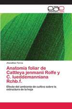 Anatomía foliar de Cattleya jenmanii Rolfe y C. lueddemanniana Rchb.f.