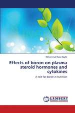 Effects of boron on plasma steroid hormones and cytokines