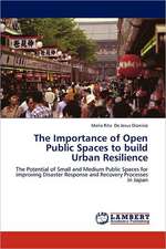 The Importance of Open Public Spaces to build Urban Resilience