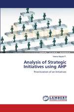 Analysis of Strategic Initiatives using AHP