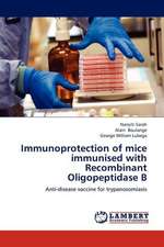 Immunoprotection of mice immunised with Recombinant Oligopeptidase B