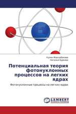 Potentsial'naya teoriya fotonuklonnykh protsessov na legkikh yadrakh