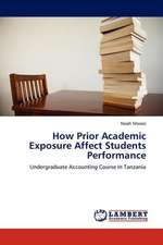 How Prior Academic Exposure Affect Students Performance