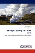 Energy Security in South Asia