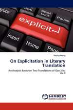 On Explicitation in Literary Translation