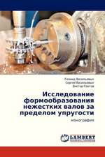 Issledovanie formoobrazovaniya nezhestkikh valov za predelom uprugosti