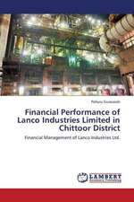 Financial Performance of Lanco Industries Limited in Chittoor District