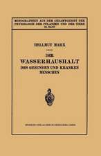 Der Wasserhaushalt des Gesunden und Kranken Menschen