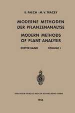 Moderne Methoden der Pflanzenanalyse / Modern Methods of Plant Analysis: Erster Band / Volume I