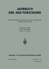 Jahrbuch der AEG-Forschung: Neunter Band