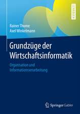 Grundzüge der Wirtschaftsinformatik: Organisation und Informationsverarbeitung