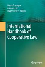 International Handbook of Cooperative Law