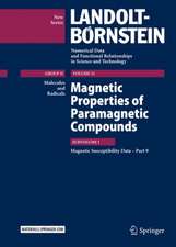 Magnetic Properties of Paramagnetic Compounds: Magnetic Susceptibility Data – Part 9