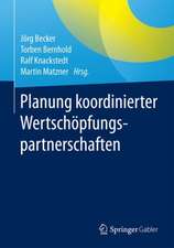 Planung koordinierter Wertschöpfungspartnerschaften