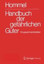 Handbuch der gefährlichen Güter. Gruppenmerkblätter