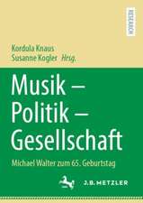 Musik – Politik – Gesellschaft: Michael Walter zum 65. Geburtstag