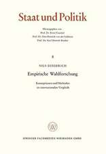 Empirische Wahlforschung: Konzeptionen und Methoden im internationalen Vergleich