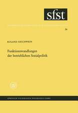 Funktionswandlungen der betrieblichen Sozialpolitik: Eine soziologische Analyse der zusätzlichen betrieblichen Sozialleistungen