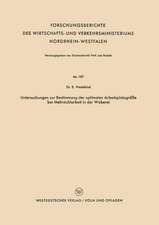 Untersuchungen zur Bestimmung der optimalen Arbeitsplatzgröße bei Mehrstuhlarbeit in der Weberei