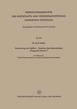 Auswertung von Gekörn — Analysen des Musterstaubes „Flugasche Fortuna I“