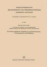 Die Wirkung abfallender Wetterführung auf Wettertemperatur, Grubengasgehalt und Staubbildung