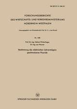 Bestimmung des elektrischen Leitvermögens geschmolzener Fluoride