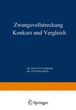 Zwangsvollstreckung Konkurs und Vergleich