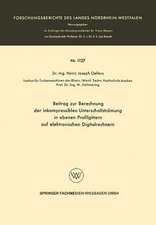 Beitrag zur Berechnung der inkompressiblen Unterschallstrümung in ebenen Profilgittern auf elektronischen Digitalrechnern