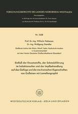 Einfluß der Einsatzstoffe, der Schmelzführung im Induktionsofen und der Impfbehandlung auf das Gefüge und die mechanischen Eigenschaften von Gußeisen mit Lamellengraphit