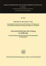 Interpretationsleistungen beim Umgang mit Schiffsradar: Eine Untersuchung psychischer Prozesse bei der Interpretation von Radarbildern