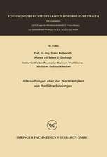 Untersuchungen über die Warmfestigkeit von Hartlötverbindungen