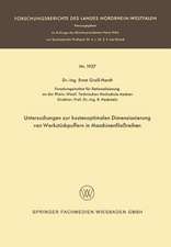 Untersuchungen zur kostenoptimalen Dimensionierung von Werkstückpuffern in Maschinenfließreihen