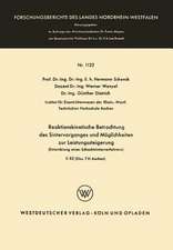 Reaktionskinetische Betrachtung des Sintervorganges und Möglichkeiten zur Leistungssteigerung: Entwicklung eines Schachtsinterverfahrens