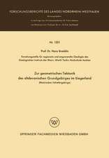 Zur geometrischen Tektonik des altdevonischen Grundgebirges im Siegerland: Rheinisches Schiefergebirge