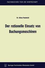 Der rationelle Einsatz von Buchungsmaschinen