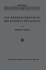 Die Erdbeschreibung des Eudoxos von Knidos