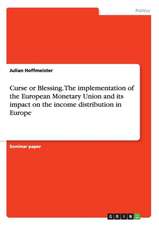 Curse or Blessing. the Implementation of the European Monetary Union and Its Impact on the Income Distribution in Europe