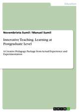 Innovative Teaching. Learning at Postgraduate Level
