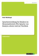 Sprachentwicklung bei Kindern im Elementarbereich. Wie Sprache von Kindern erlernt wird im Überblick