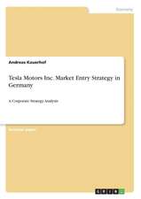 Tesla Motors Inc. Market Entry Strategy in Germany