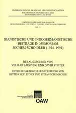 Iranistische Und Indogermanistische Beitrage in Memoriam Jochem Schindler (1944-1994)