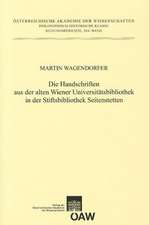 Die Handschriften Aus der Alten Universitatsbibliothek In der Stiftsbibliothek Seitenstetten