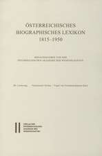 Osterreichisches Biographisches Lexikon 1815-1950, 68. Lieferung