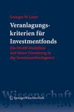 Veranlagungskriterien für Investmentfonds