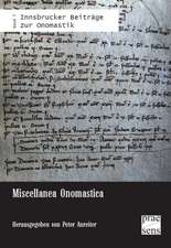 Miscellanea Onomastica