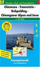 Chiemsee, Traunstein, Ruhpolding, Chiemgauer Alpen und Seen 1 : 50 000. Wander-, Rad- und Freizeitkarte