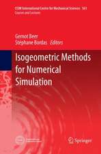 Isogeometric Methods for Numerical Simulation