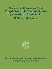 Morphology, Development, and Systematic Relevance of Pollen and Spores