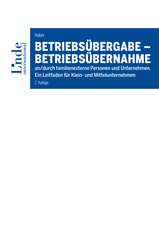 Betriebsübergabe - Betriebsübernahme