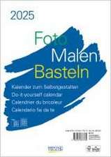 Foto-Malen-Basteln Bastelkalender A4 weiß 2025